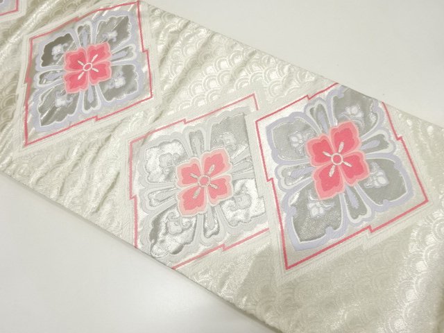 JAPANESE KIMONO / FUKURO OBI / WOVEN MATSUKAWABISHI 